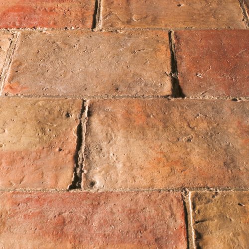Antike rechteckige Terracotta-Platten aus dem 19. Jahrhundert, Frankreich
