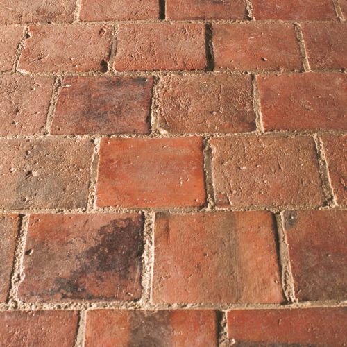 Antike Terracotta-Platten aus dem 19. Jahrhundert, 16x16 cm
